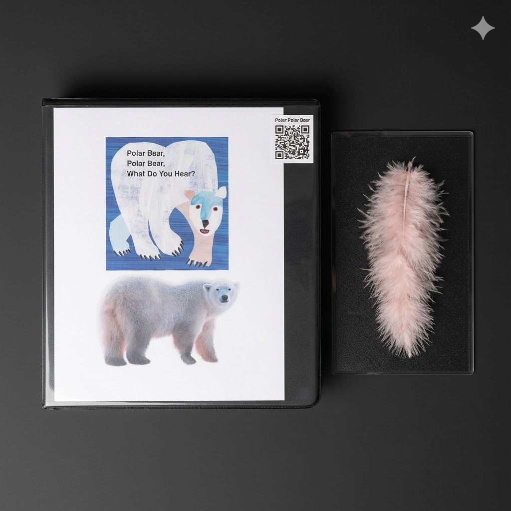Polar Bear Polar Bear tactile book materials